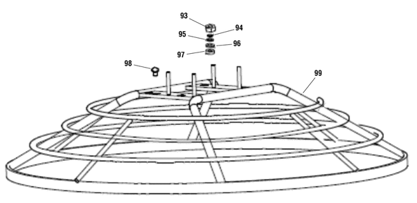Part Location Diagram of 700755 Murray Nut, M8